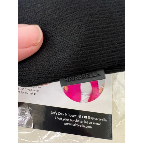 Womens Hairbrella 100% Waterproof Satin Lined Beanie‎ Black NIP main image 7